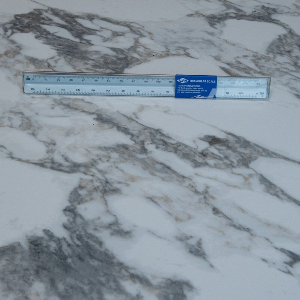 ALVIN Triangular Scale Engineer RULER #743